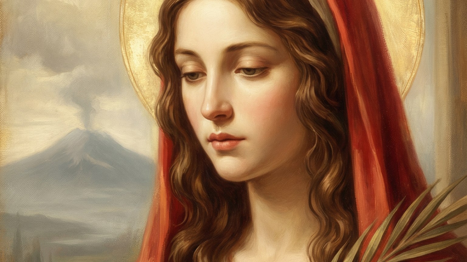 Rappresentazione artistica di Sant'Agata