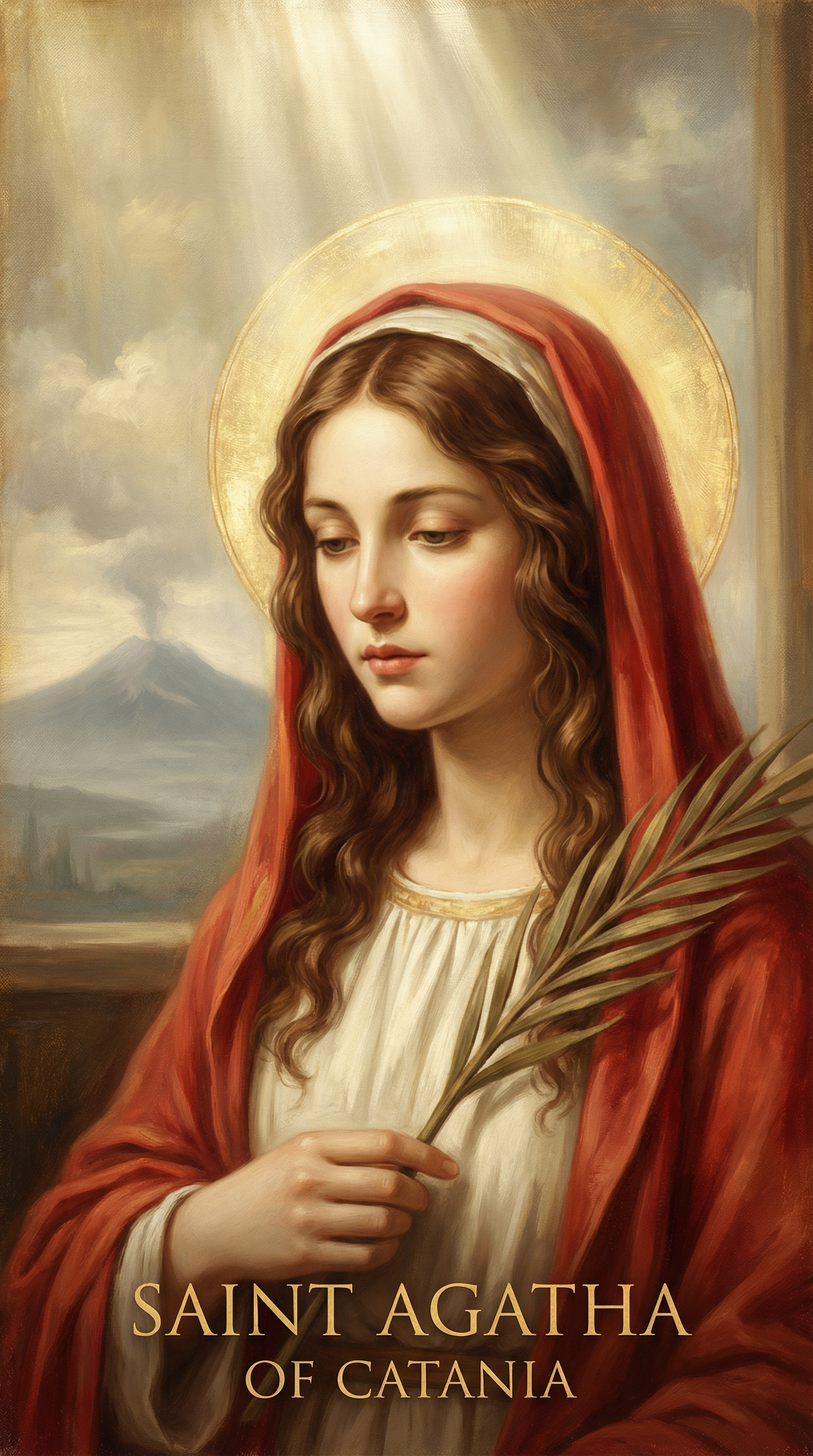 Rappresentazione artistica di Sant'Agata
